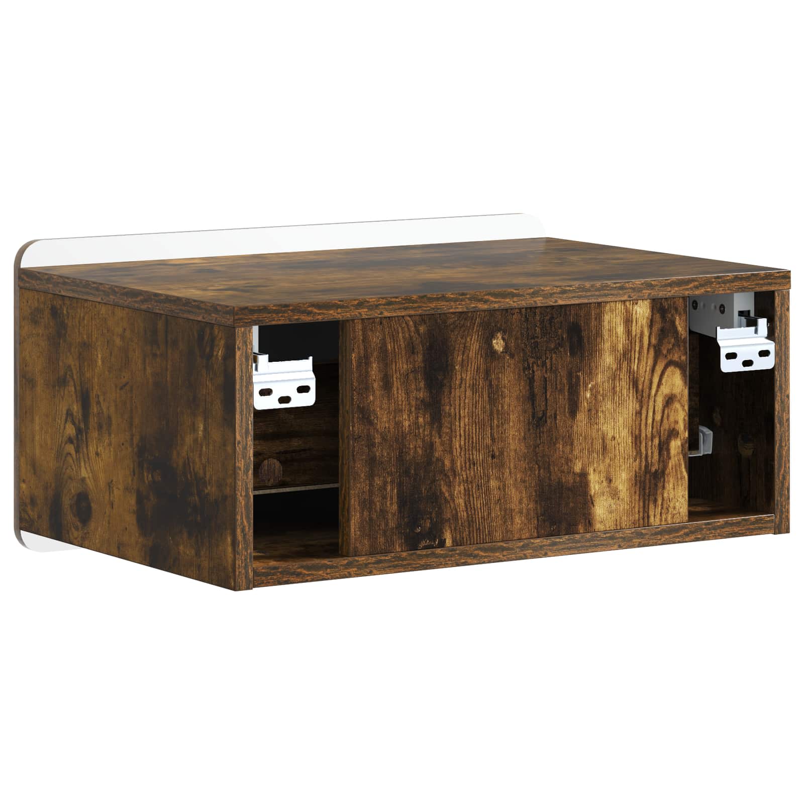 vidaXL Wisząca Szafka Nocna z szufladą Dąb wędzony 49 x 34,5 x 24 cm
