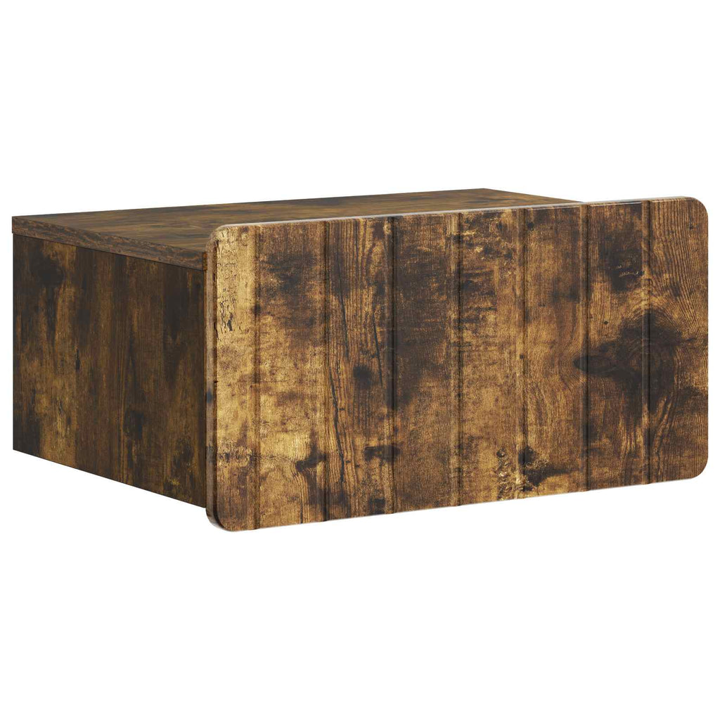 vidaXL Wisząca Szafka Nocna 2 pcs Dąb wędzony 49 x 34,5 x 24 cm