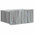 vidaXL Wisząca Szafka Nocna z szufladą Szary Sonoma 49 x 34,5 x 24 cm