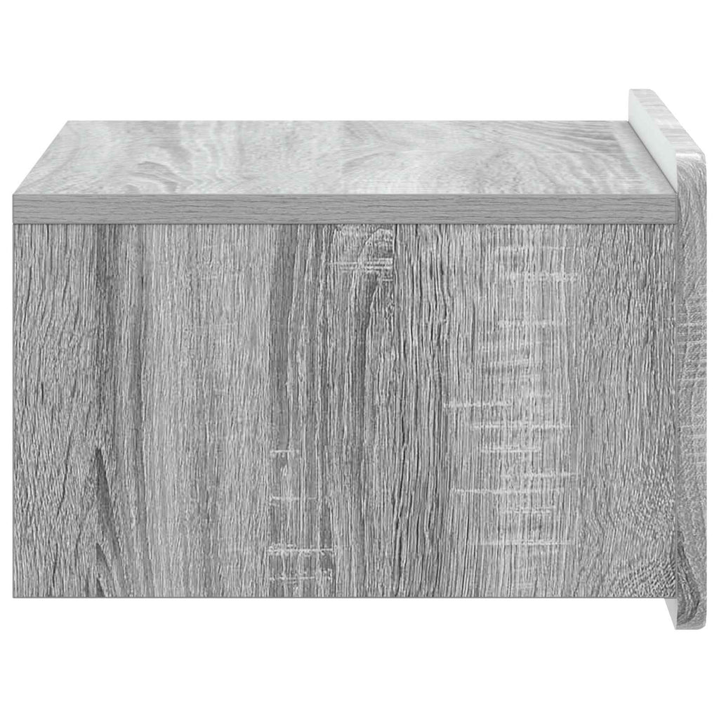 vidaXL Wisząca Szafka Nocna z szufladą Szary Sonoma 49 x 34,5 x 24 cm