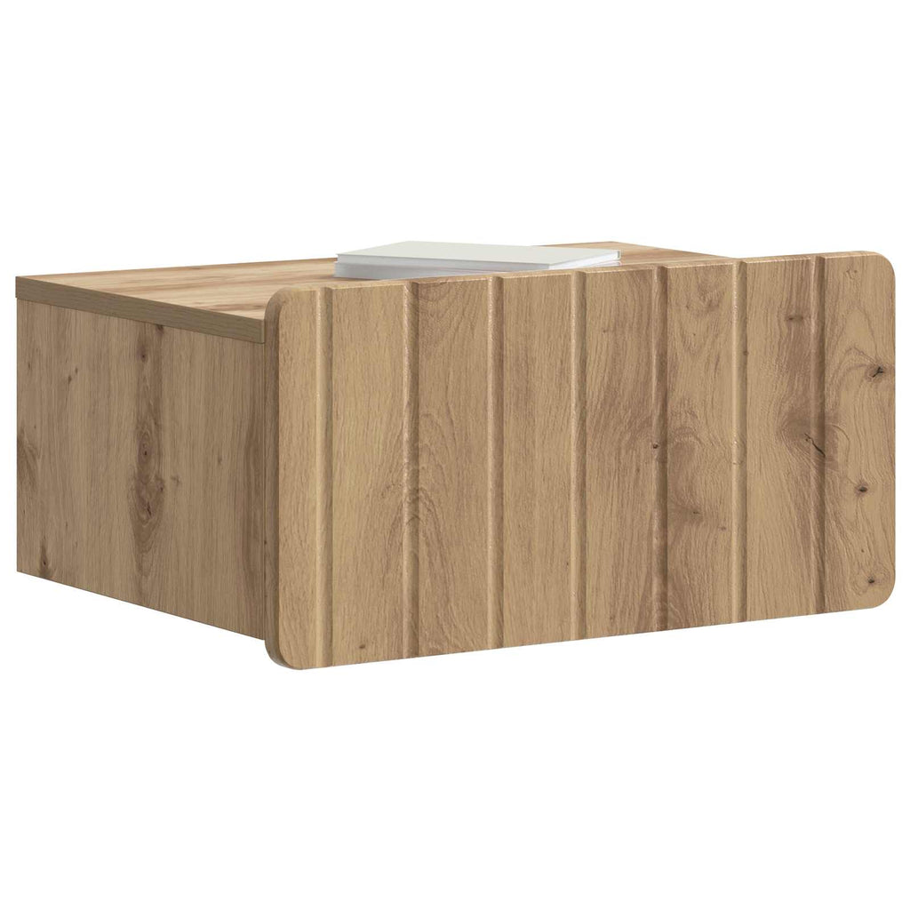 vidaXL Wisząca Szafka Nocna z szufladą Dąb artisan 49 x 34,5 x 24 cm