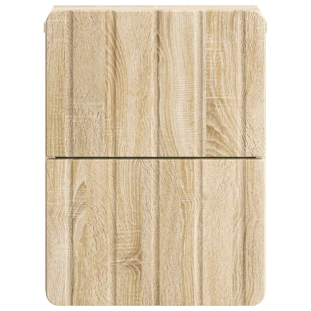 vidaXL Wisząca Szafka Nocna z szufladą dąb Sonoma 33 x 34,5 x 43 cm