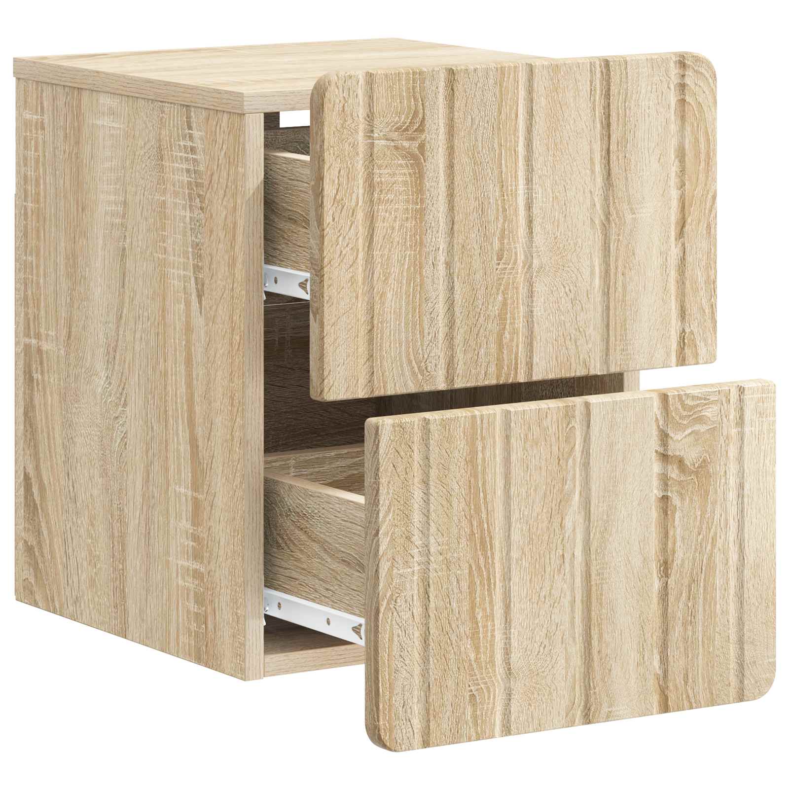 vidaXL Wisząca Szafka Nocna 2 pcs dąb Sonoma 33 x 34,5 x 43 cm