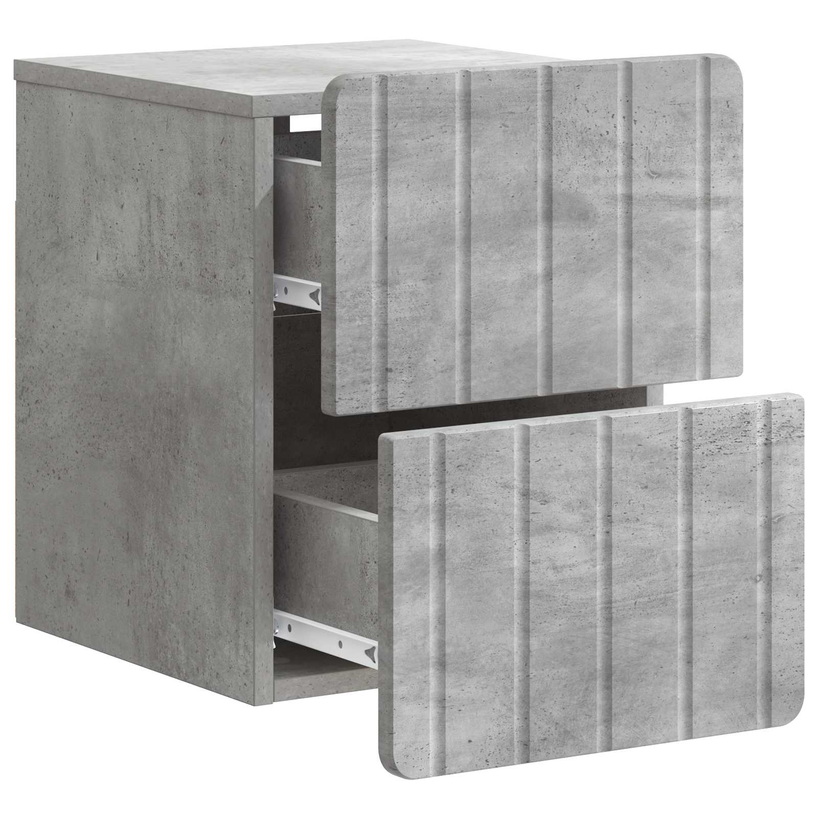 vidaXL Wisząca Szafka Nocna Betonowy szary 33 x 34,5 x 43 cm