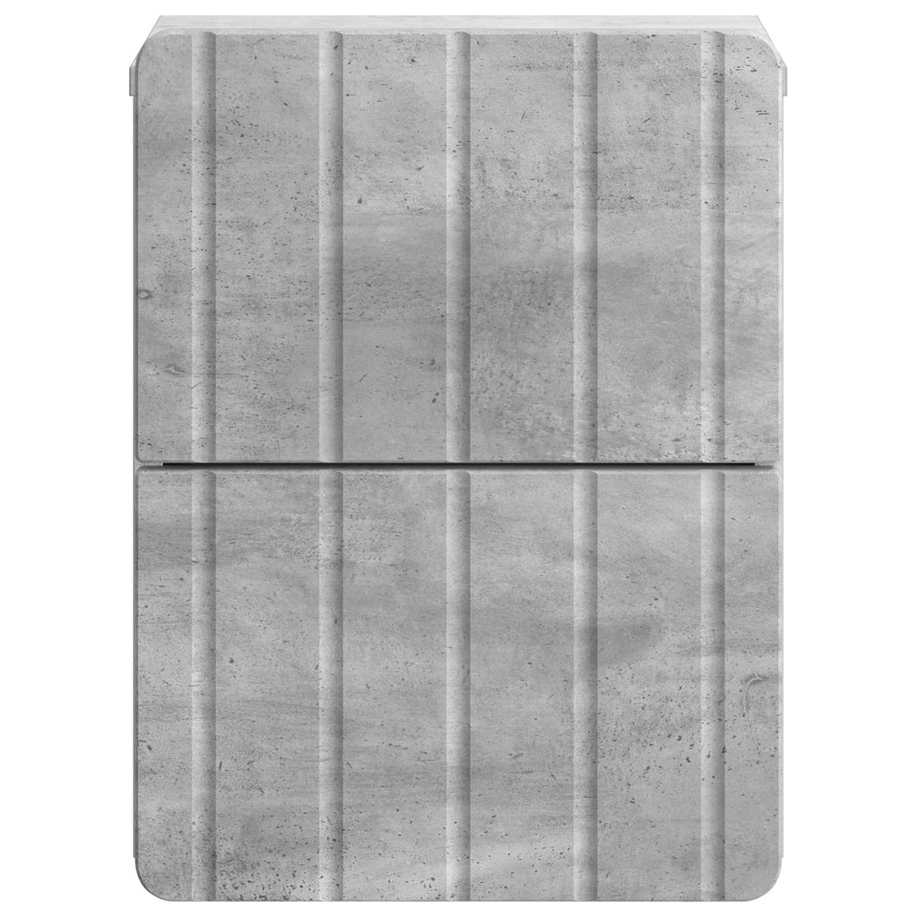 vidaXL Wisząca Szafka Nocna Betonowy szary 33 x 34,5 x 43 cm