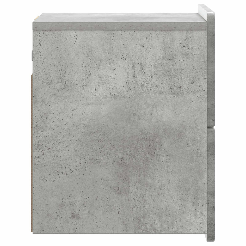 vidaXL Wisząca Szafka Nocna Betonowy szary 33 x 34,5 x 43 cm