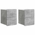vidaXL Wisząca Szafka Nocna 2 pcs Betonowy szary 33 x 34,5 x 43 cm