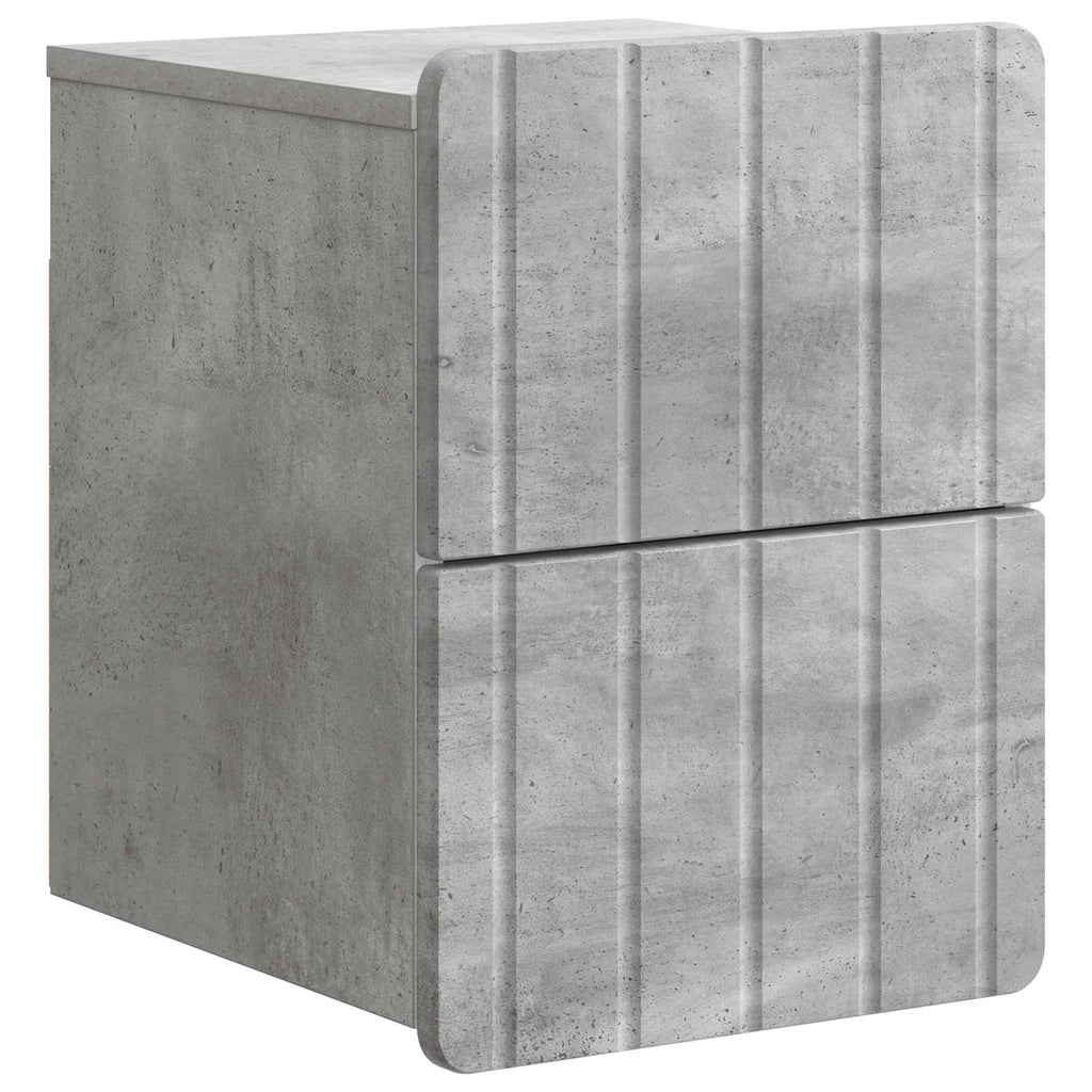 vidaXL Wisząca Szafka Nocna 2 pcs Betonowy szary 33 x 34,5 x 43 cm