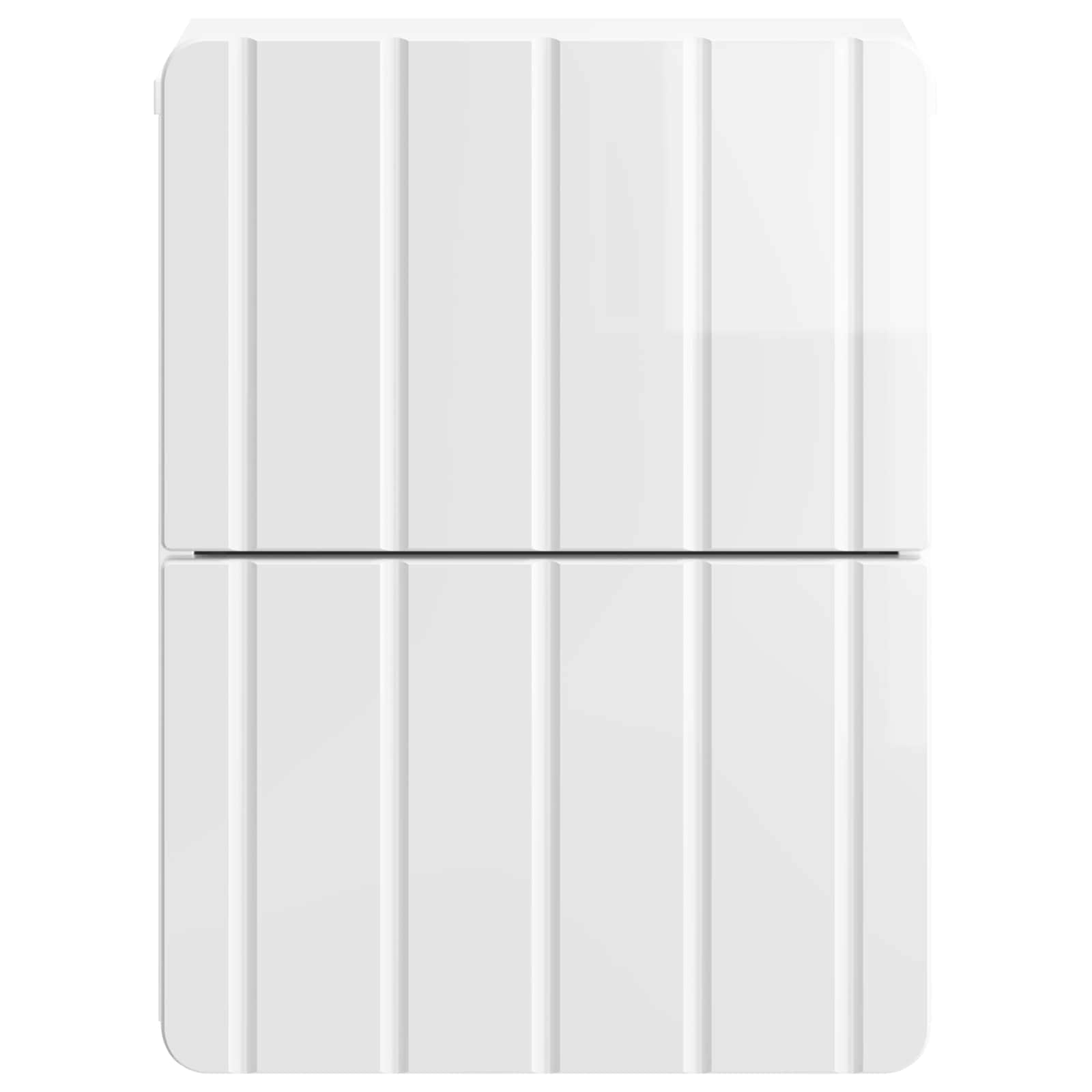 vidaXL Wisząca Szafka Nocna z szufladą 2 pcs Biały wysoki połysk