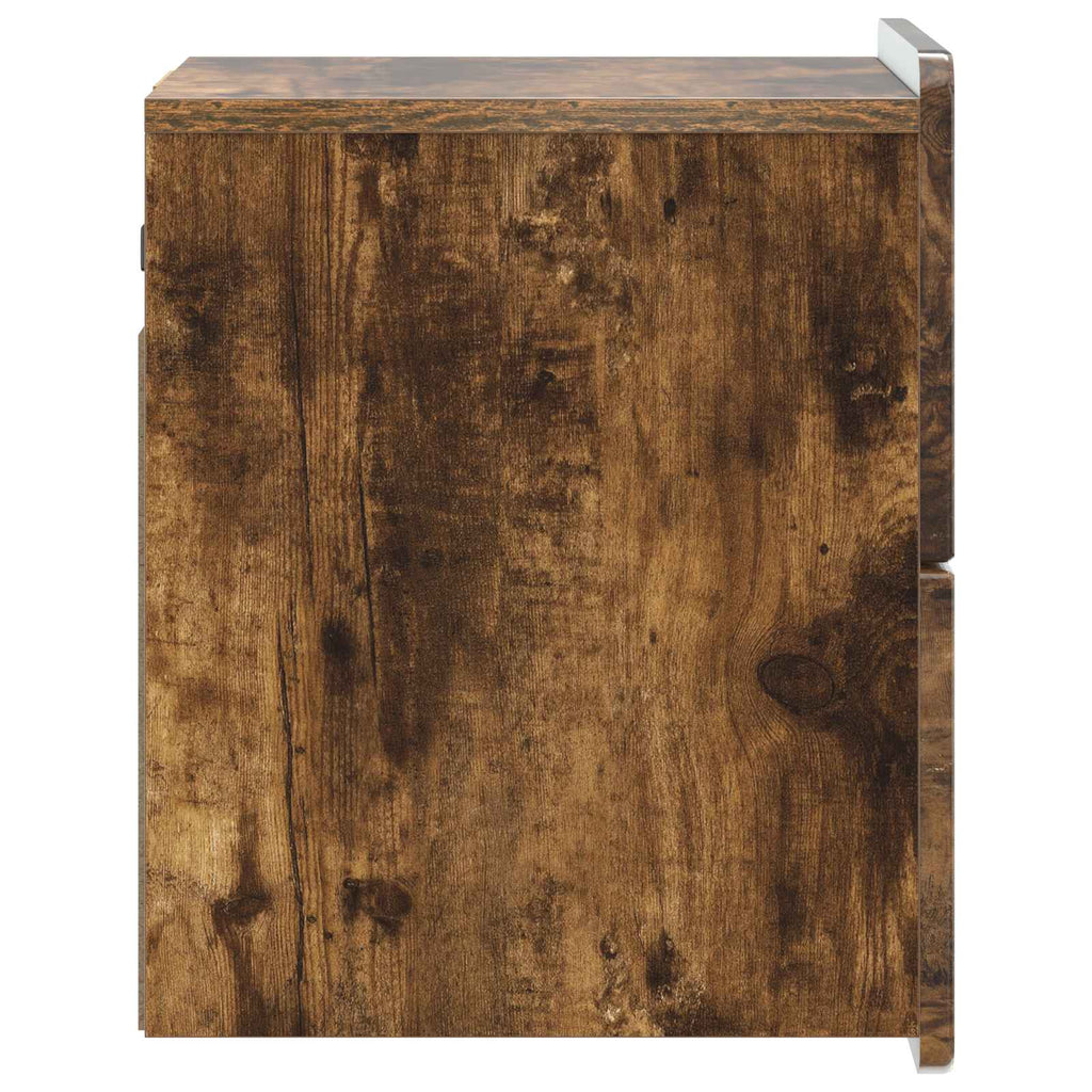 vidaXL Wisząca Szafka Nocna 2 pcs Dąb wędzony 33 x 34,5 x 43 cm