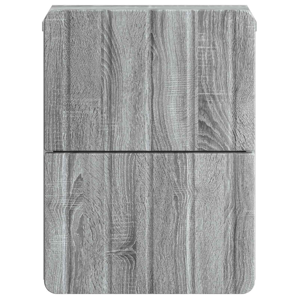 vidaXL Wisząca Szafka Nocna z szufladą Szary Sonoma 33 x 34,5 x 43 cm