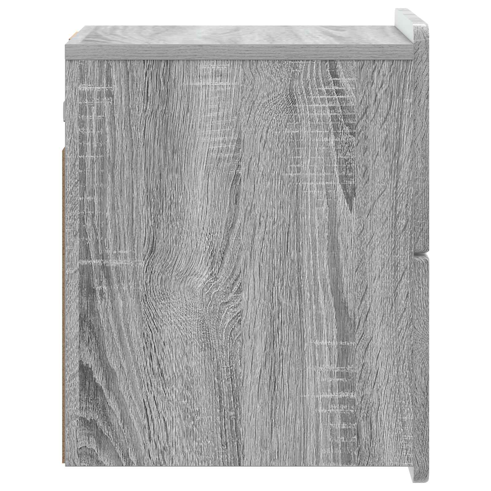 vidaXL Wisząca Szafka Nocna z szufladą Szary Sonoma 33 x 34,5 x 43 cm