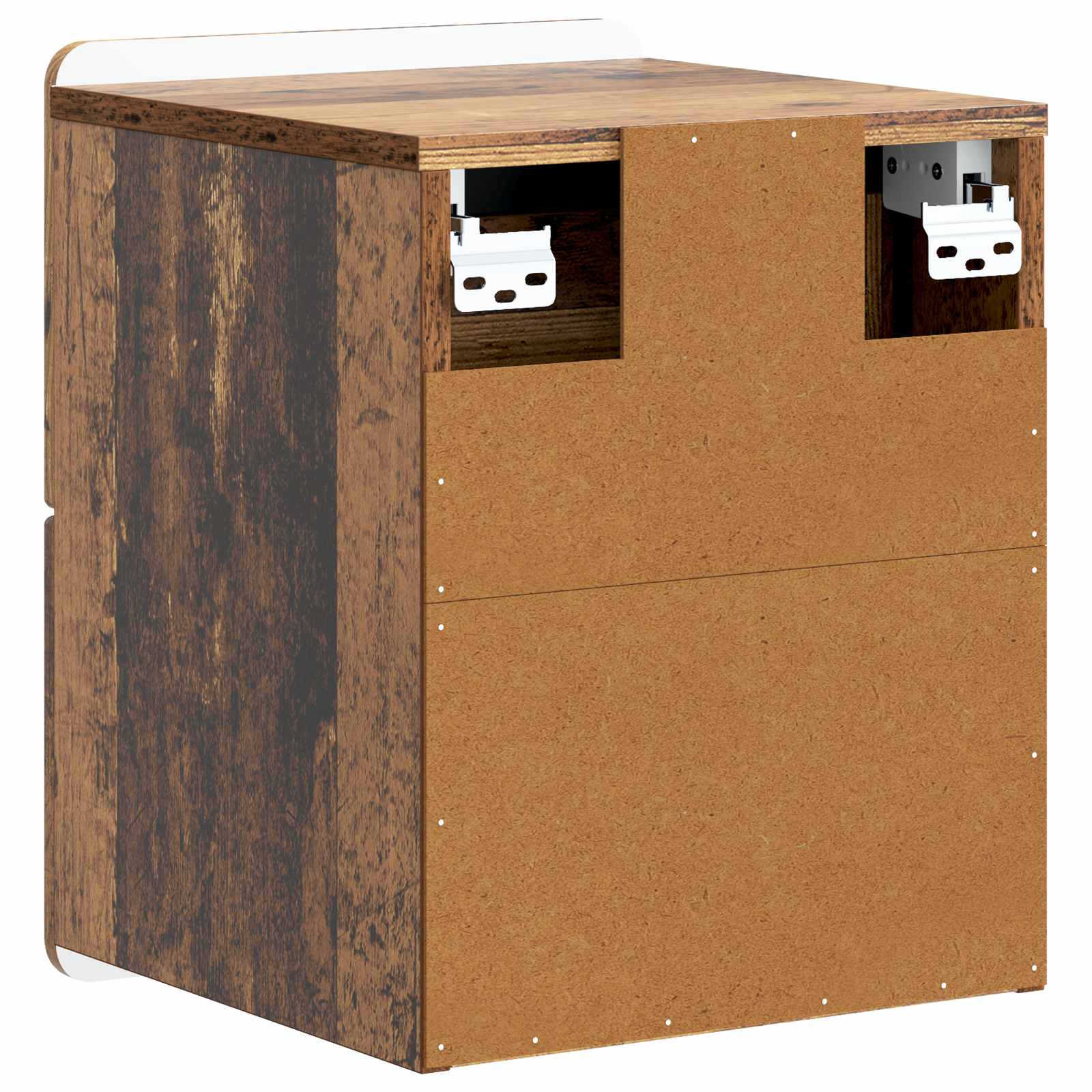 vidaXL Wisząca Szafka Nocna 2 pcs Stare drewno 33 x 34,5 x 43 cm