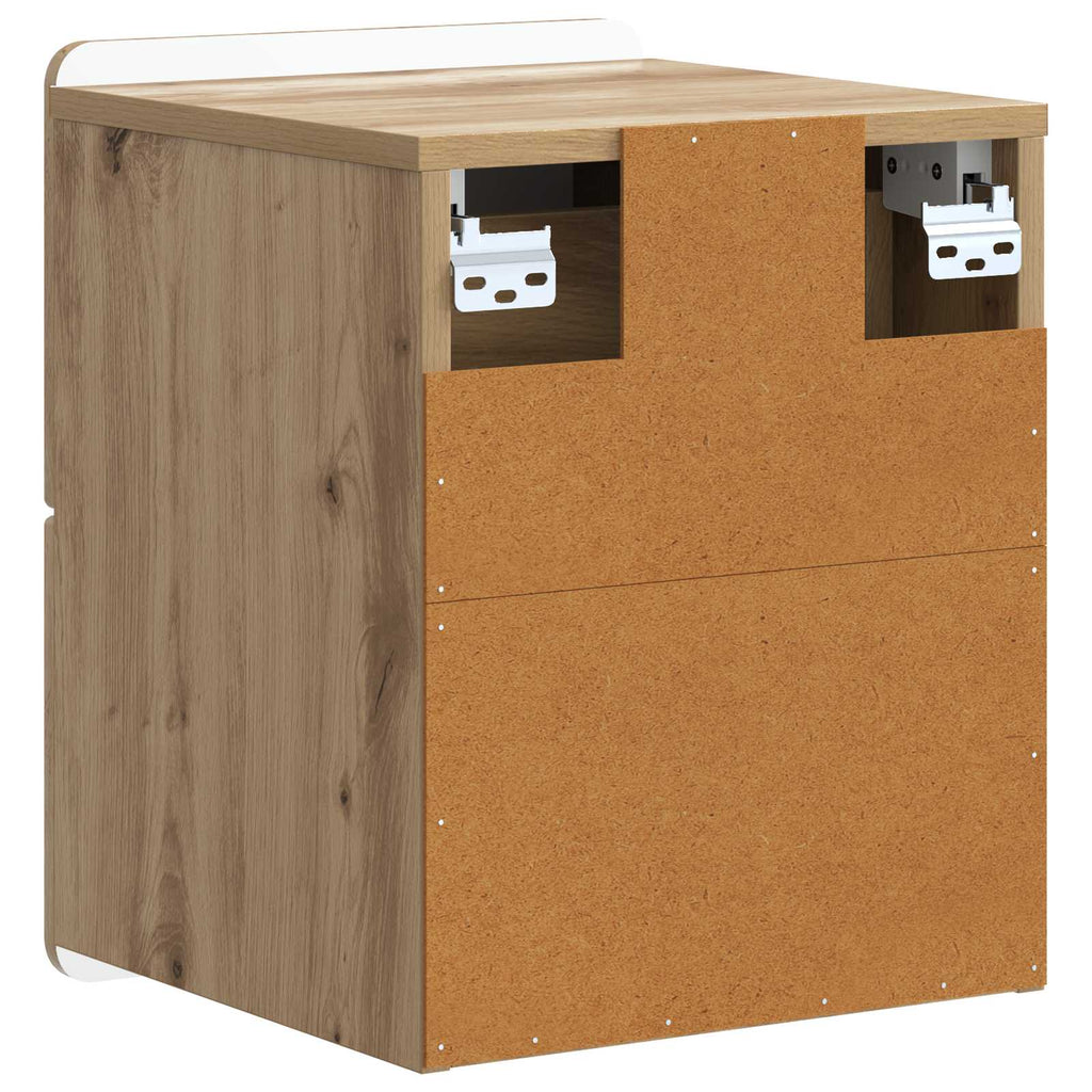 vidaXL Wisząca Szafka Nocna 2 pcs Dąb artisan 33 x 34,5 x 43 cm
