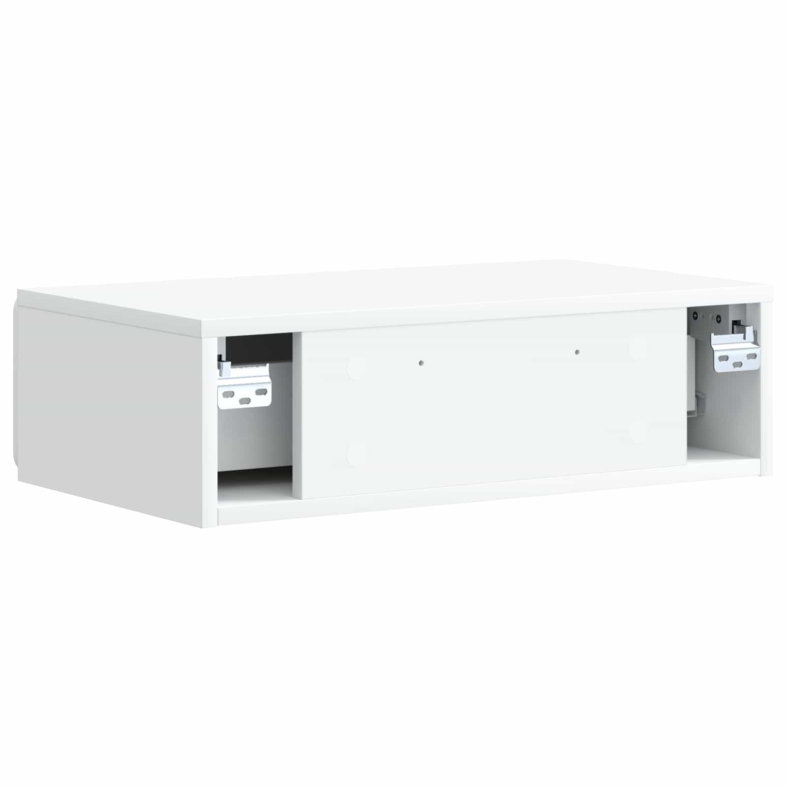 vidaXL Stolik boczny montowany na ścianie Biały 59 x 34,5 x 17 cm