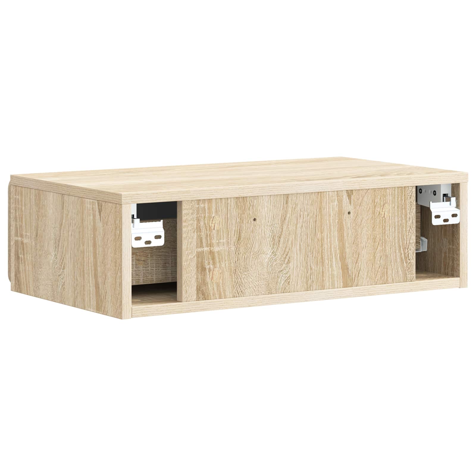 vidaXL Stolik boczny montowany na ścianie dąb Sonoma 59 x 34,5 x 17 cm