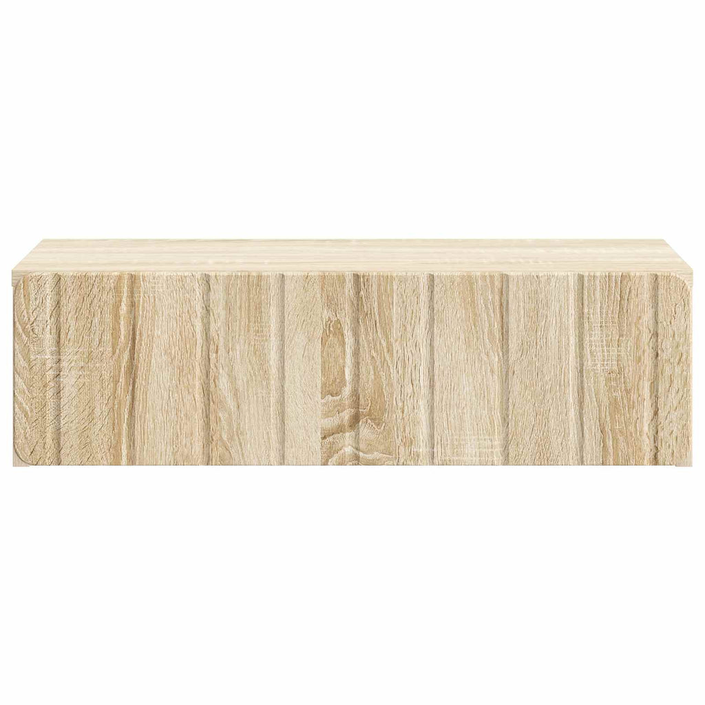 vidaXL Stolik boczny montowany na ścianie dąb Sonoma 59 x 34,5 x 17 cm
