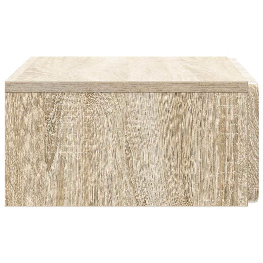 vidaXL Stolik boczny montowany na ścianie dąb Sonoma 59 x 34,5 x 17 cm