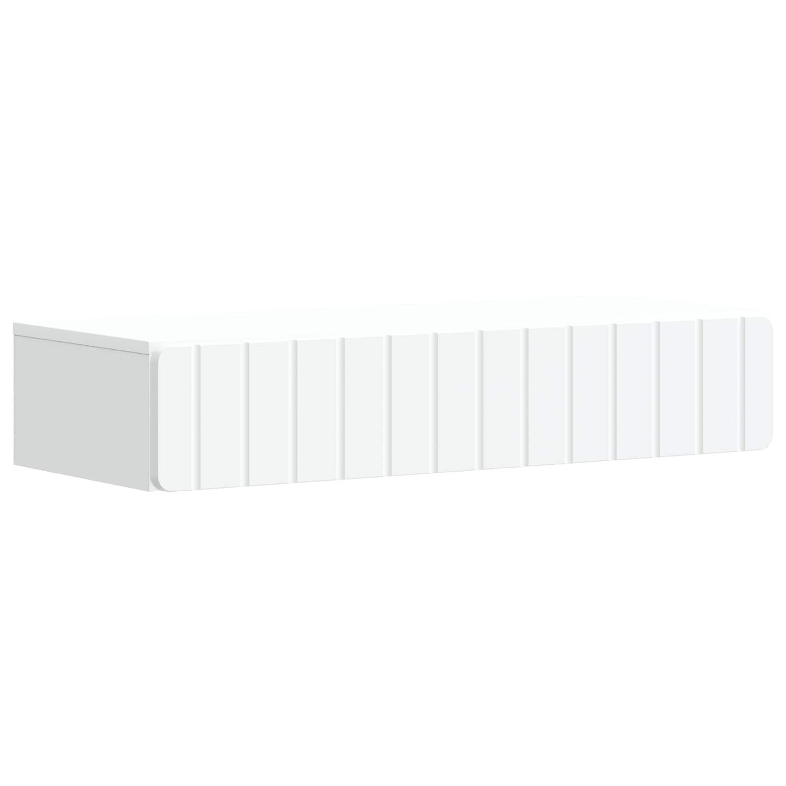 vidaXL Stolik boczny montowany na ścianie Biały 87,5 x 34,5 x 17 cm