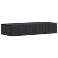 vidaXL Stolik boczny montowany na ścianie Czarny 87,5 x 34,5 x 17 cm