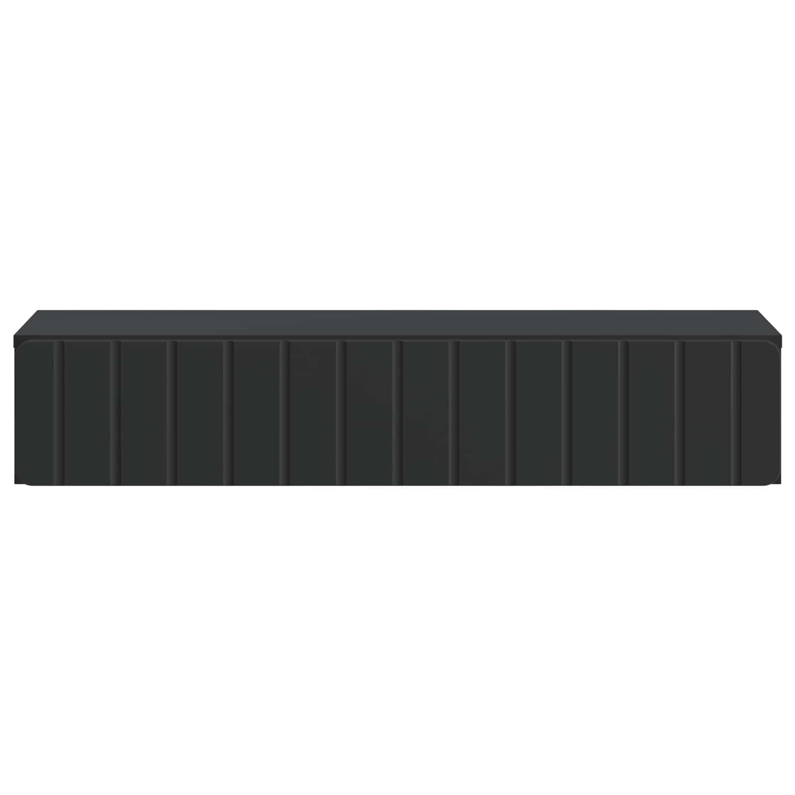 vidaXL Stolik boczny montowany na ścianie Czarny 87,5 x 34,5 x 17 cm