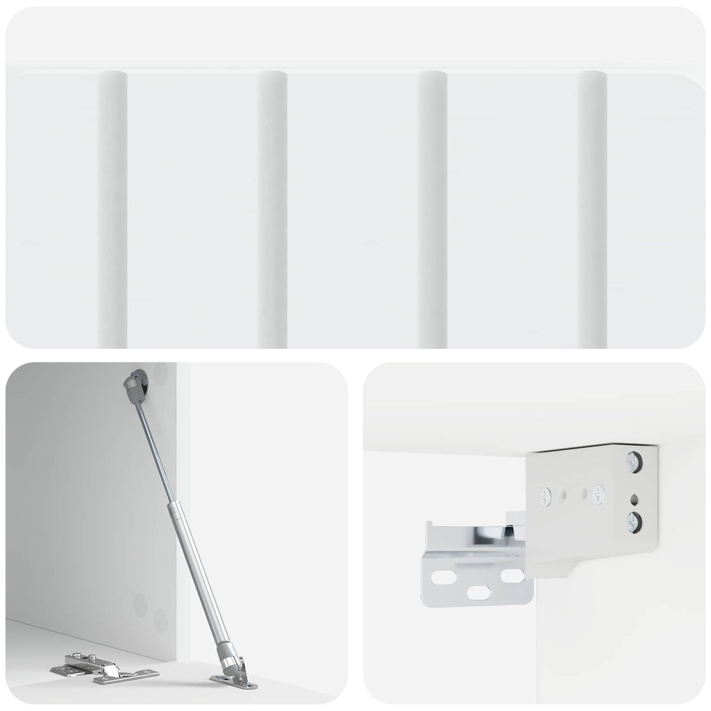 vidaXL Szafka RTV montowana na ścianie 59,5 x 41 x 30 cm Biały