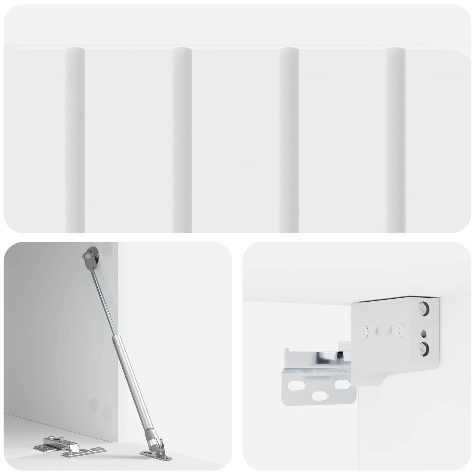 vidaXL Szafka RTV montowana na ścianie 59,5 x 41 x 30 cm Biały