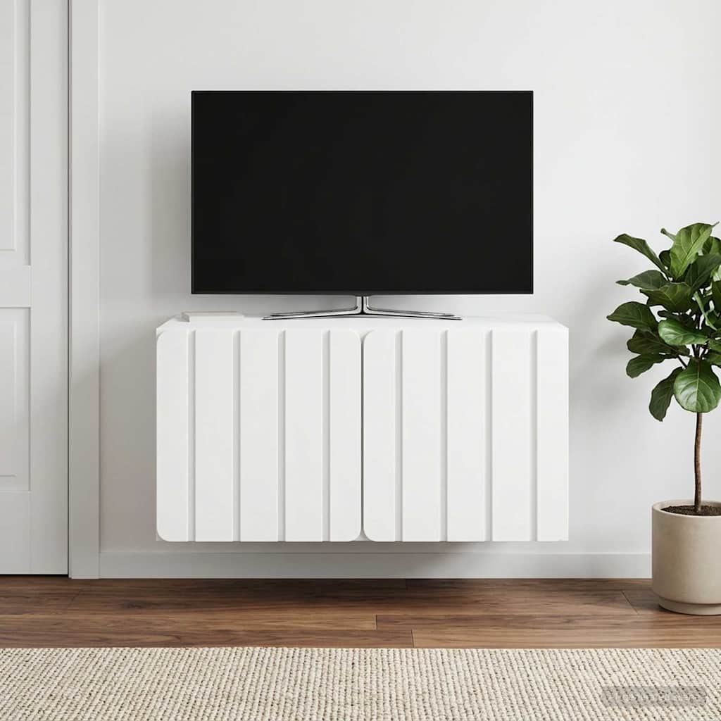 vidaXL Szafka RTV montowana na ścianie 59,5 x 41 x 30 cm Biały
