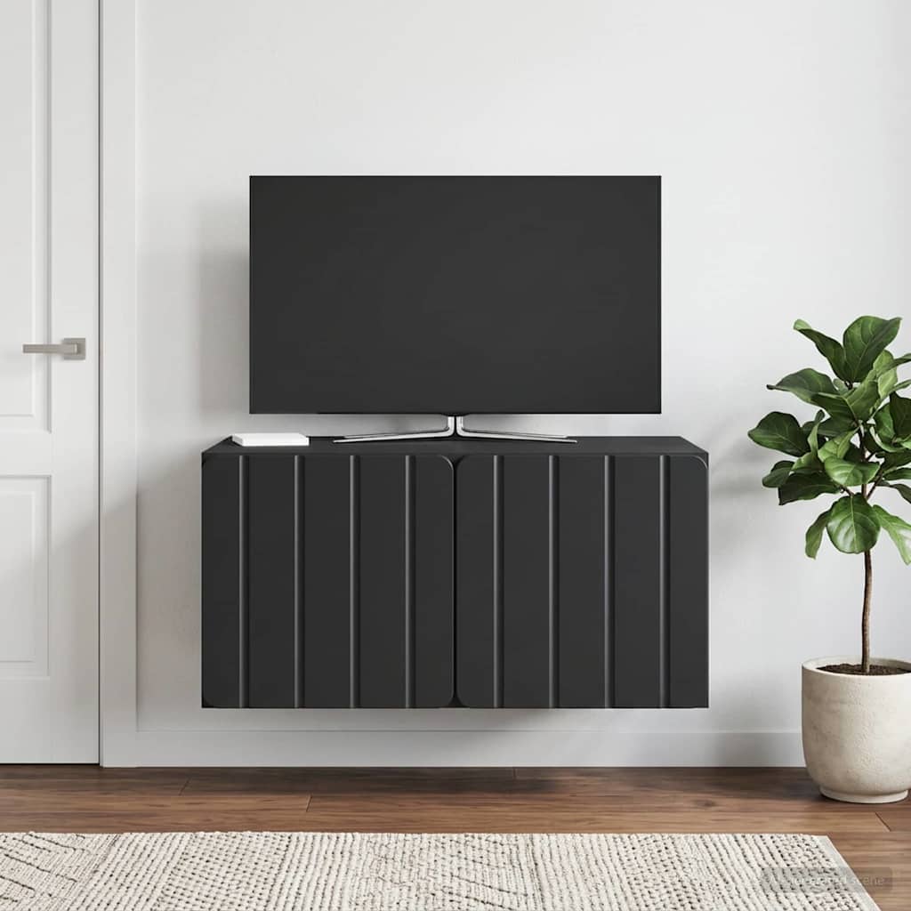 vidaXL Szafka RTV montowana na ścianie 59,5 x 41 x 30 cm Czarny