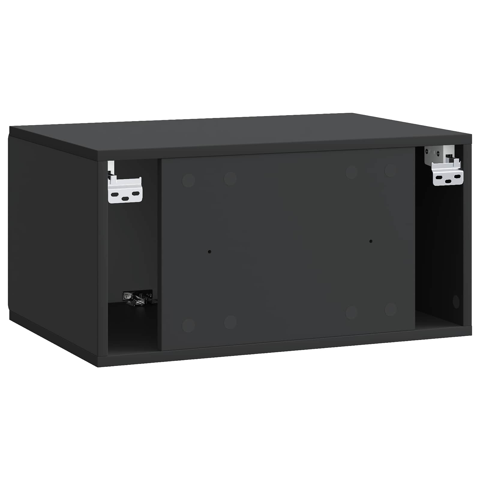 vidaXL Szafka RTV montowana na ścianie 59,5 x 41 x 30 cm Czarny