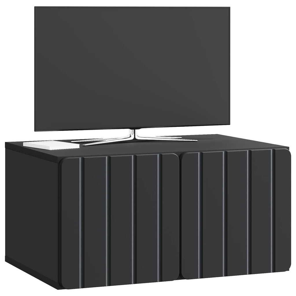 vidaXL Szafka RTV montowana na ścianie 59,5 x 41 x 30 cm Czarny