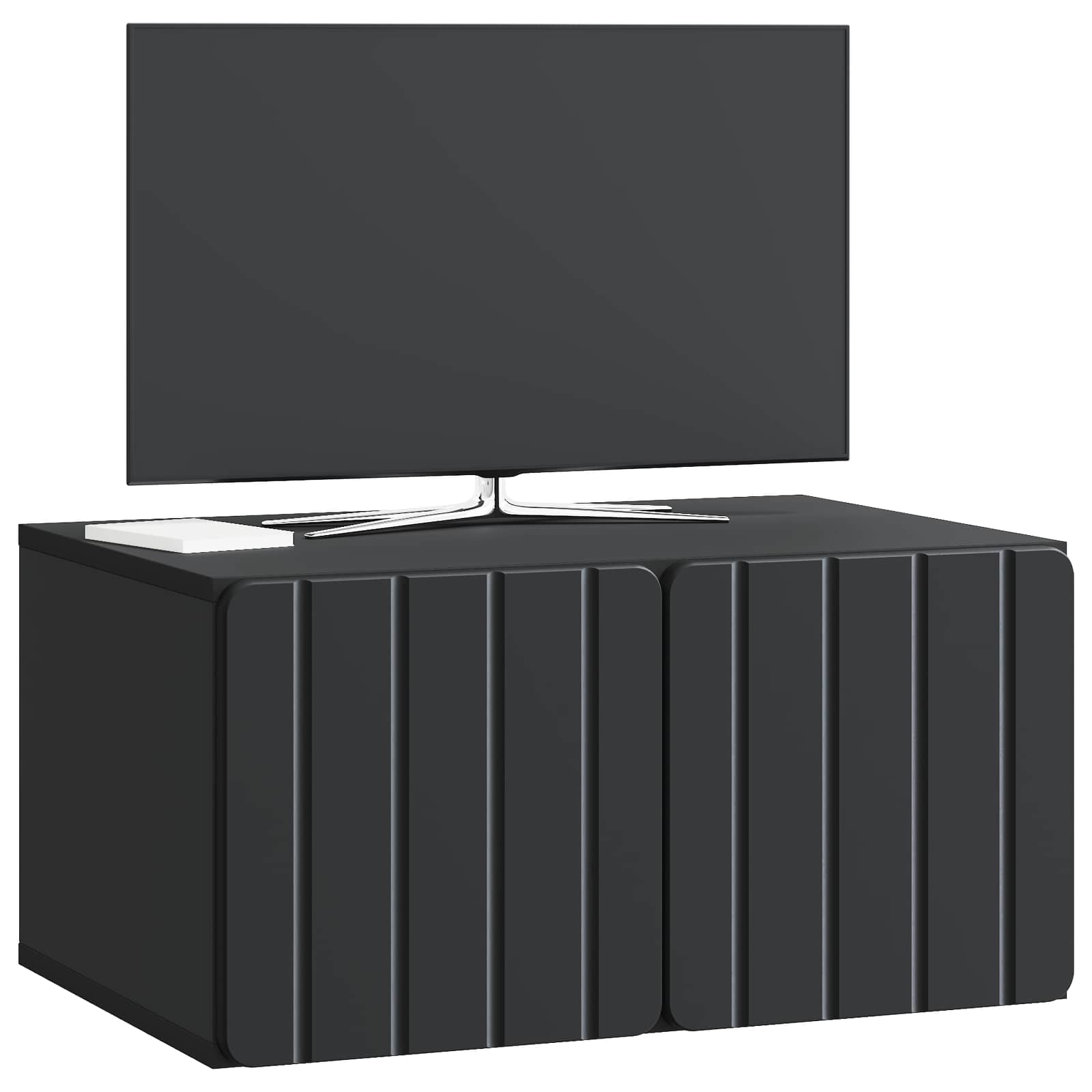vidaXL Szafka RTV montowana na ścianie 59,5 x 41 x 30 cm Czarny