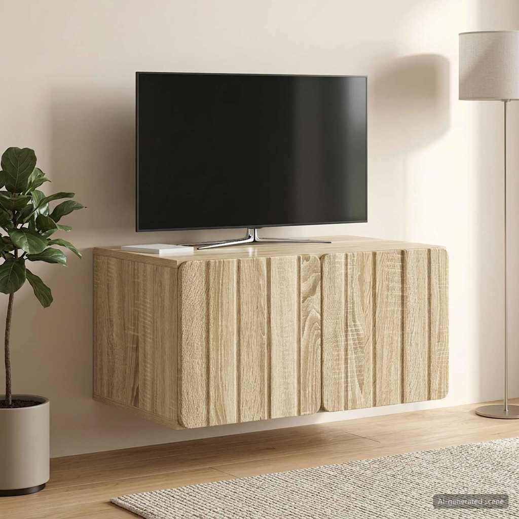 vidaXL Szafka RTV montowana na ścianie 59,5 x 41 x 30 cm dąb Sonoma