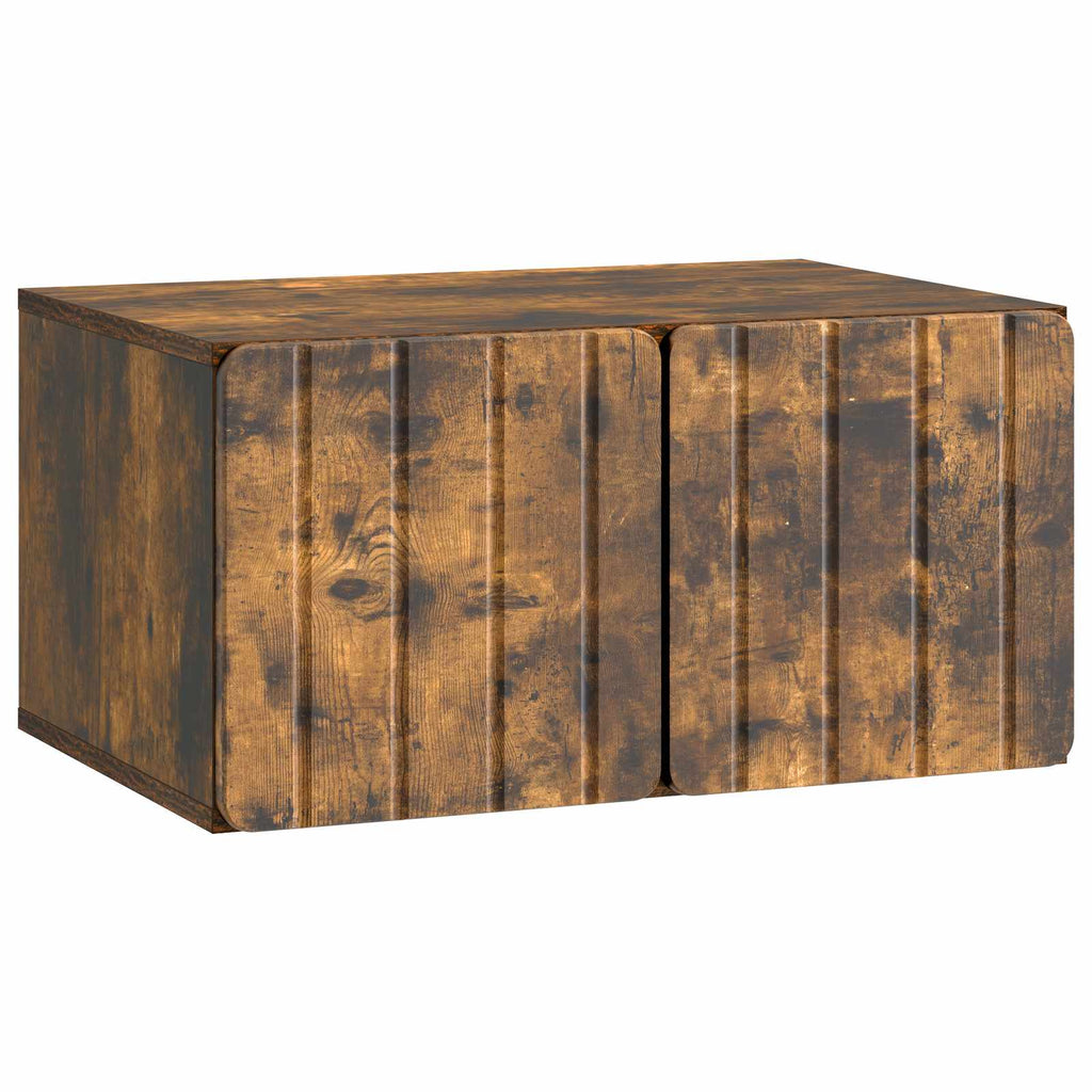 vidaXL Szafka RTV montowana na ścianie Dąb wędzony 59,5 x 41 x 30 cm