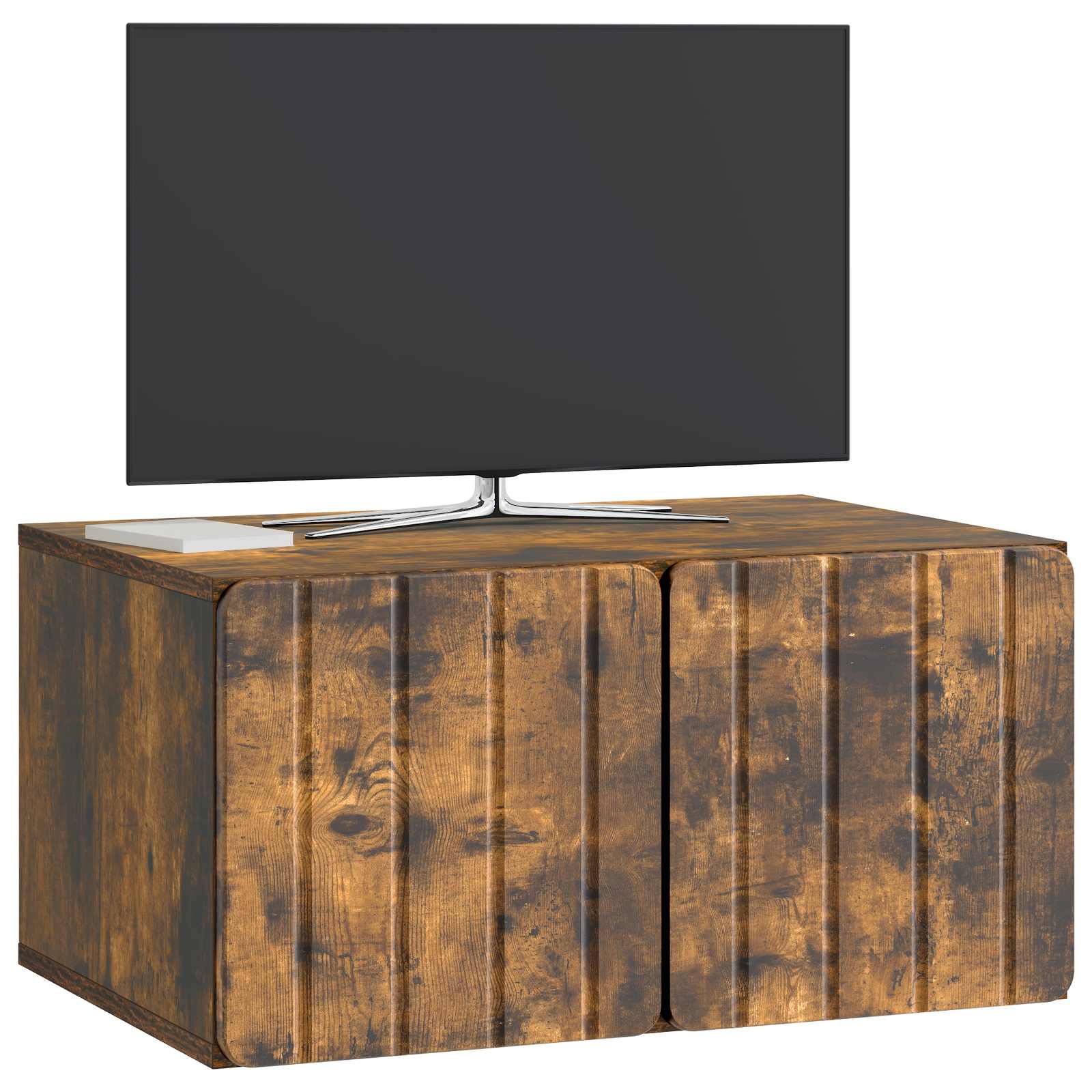 vidaXL Szafka RTV montowana na ścianie Dąb wędzony 59,5 x 41 x 30 cm
