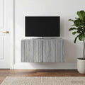 vidaXL Szafka RTV montowana na ścianie 59,5 x 41 x 30 cm Szary Sonoma