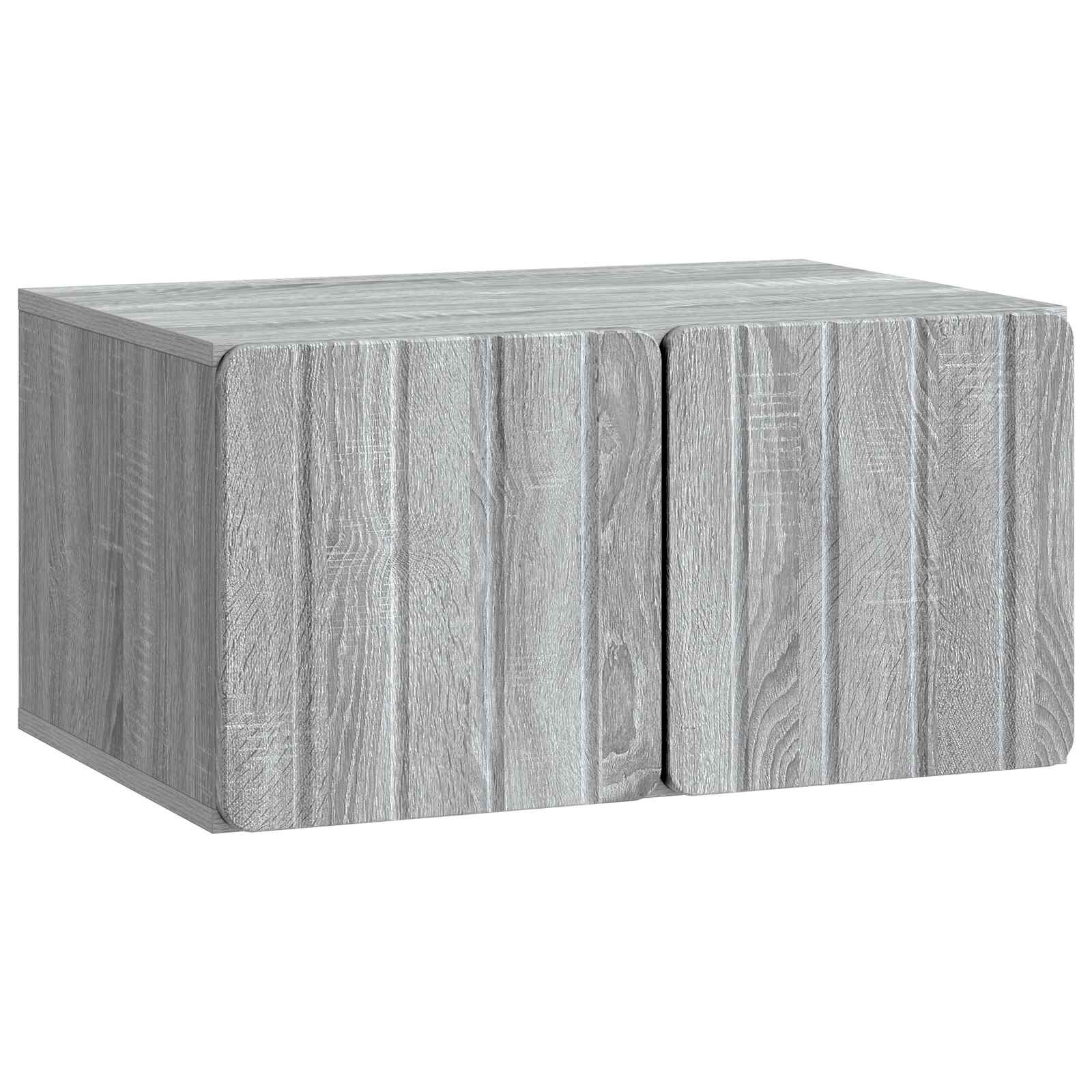 vidaXL Szafka RTV montowana na ścianie Szary Sonoma 59,5 x 41 x 30 cm