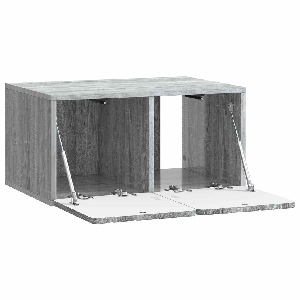 vidaXL Szafka RTV montowana na ścianie Szary Sonoma 59,5 x 41 x 30 cm