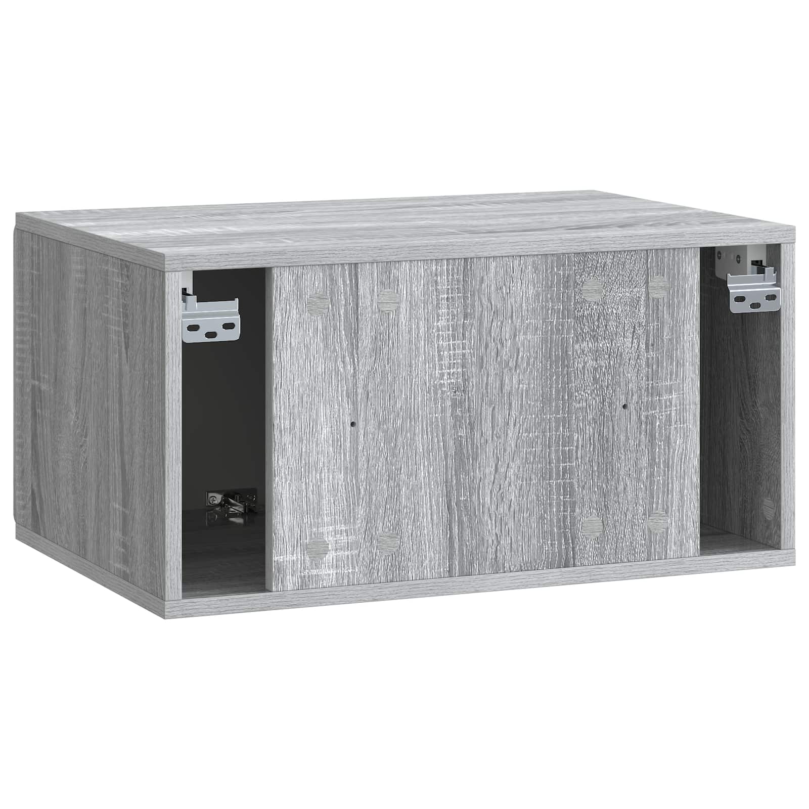 vidaXL Szafka RTV montowana na ścianie Szary Sonoma 59,5 x 41 x 30 cm