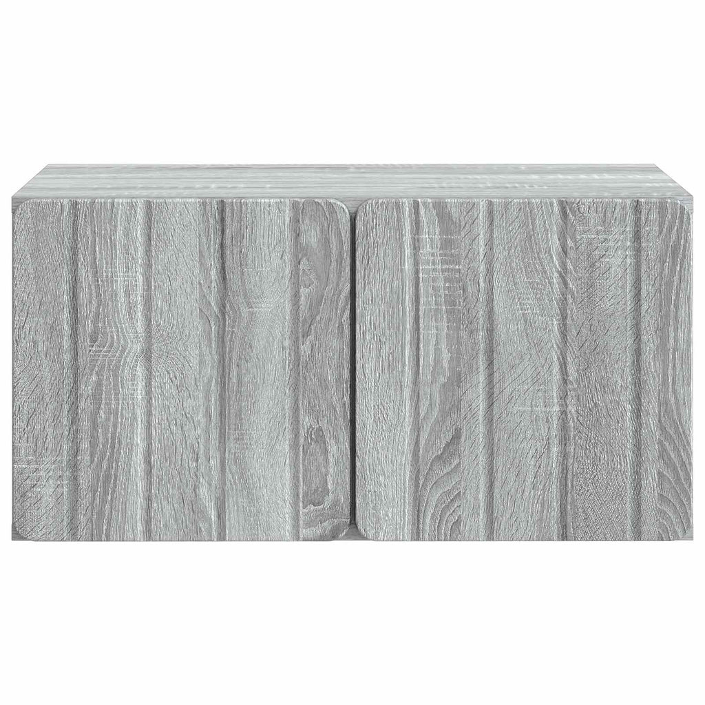 vidaXL Szafka RTV montowana na ścianie Szary Sonoma 59,5 x 41 x 30 cm
