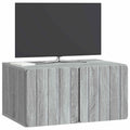 vidaXL Szafka RTV montowana na ścianie Szary Sonoma 59,5 x 41 x 30 cm