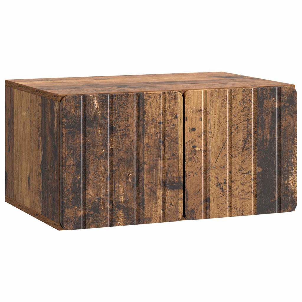 vidaXL Szafka RTV montowana na ścianie Stare drewno 59,5 x 41 x 30 cm