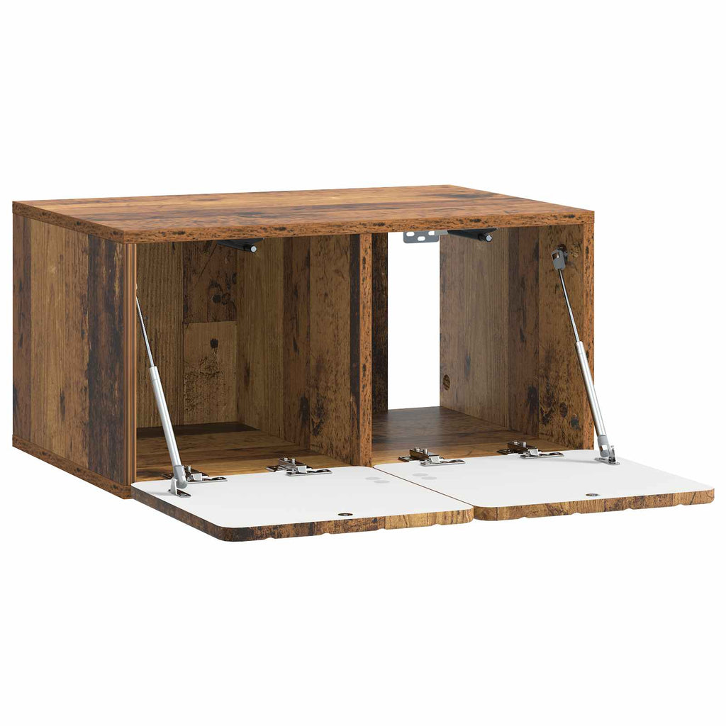 vidaXL Szafka RTV montowana na ścianie Stare drewno 59,5 x 41 x 30 cm