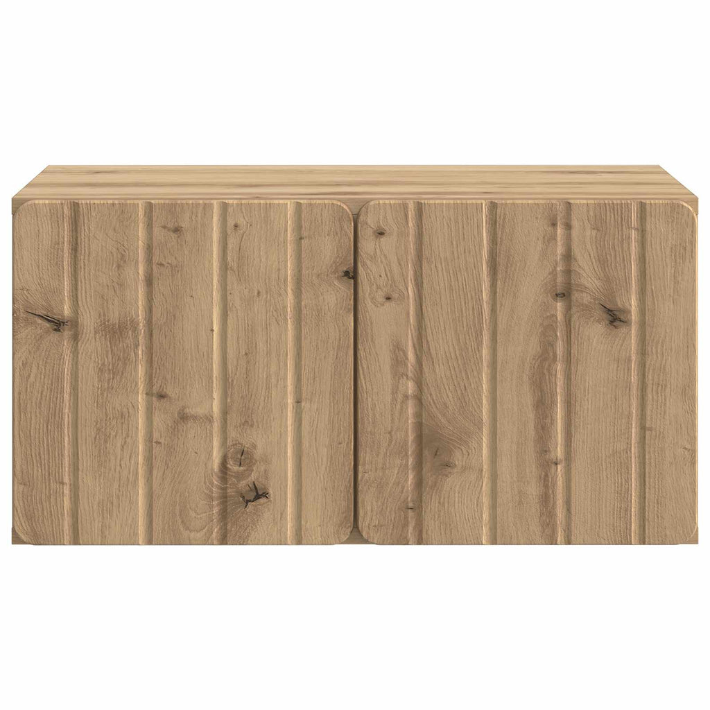 vidaXL Szafka RTV montowana na ścianie 59,5 x 41 x 30 cm Dąb artisan