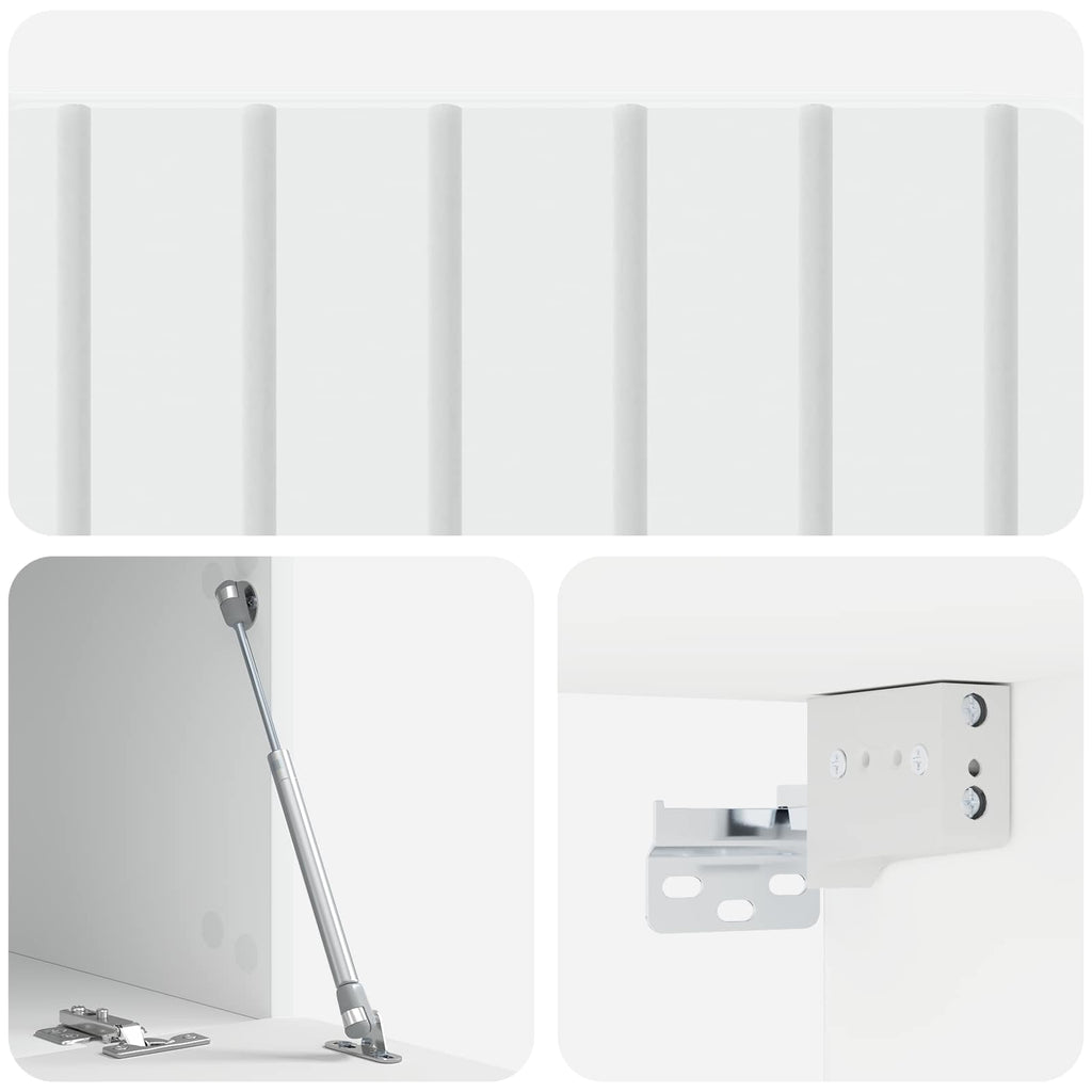 vidaXL Szafka RTV montowana na ścianie 78,5 x 41 x 30 cm Biały