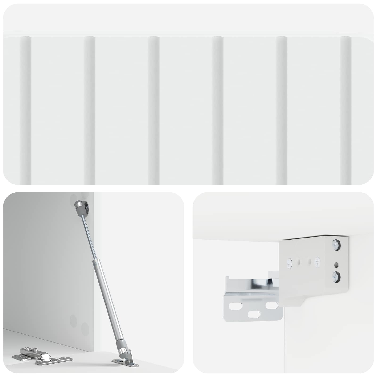 vidaXL Szafka RTV montowana na ścianie 78,5 x 41 x 30 cm Biały