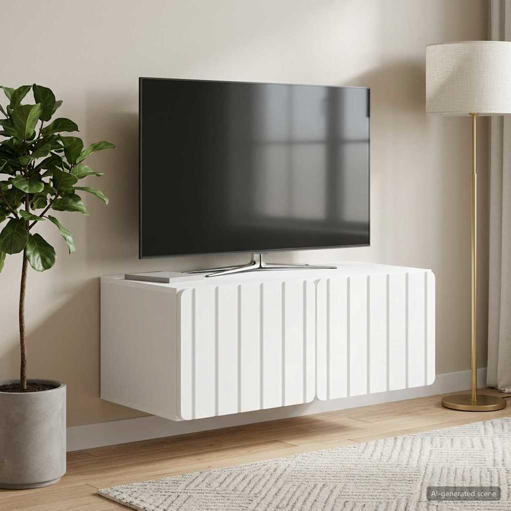 vidaXL Szafka RTV montowana na ścianie 78,5 x 41 x 30 cm Biały