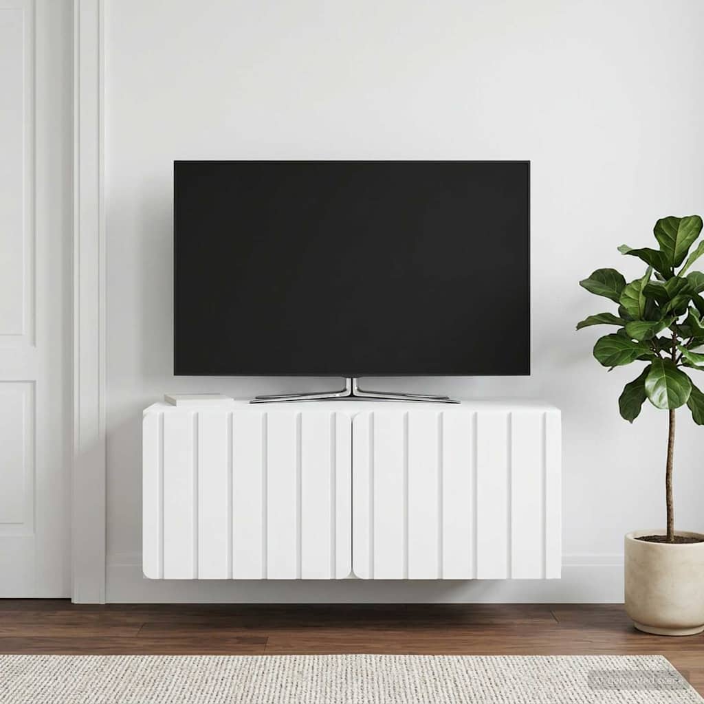 vidaXL Szafka RTV montowana na ścianie 78,5 x 41 x 30 cm Biały