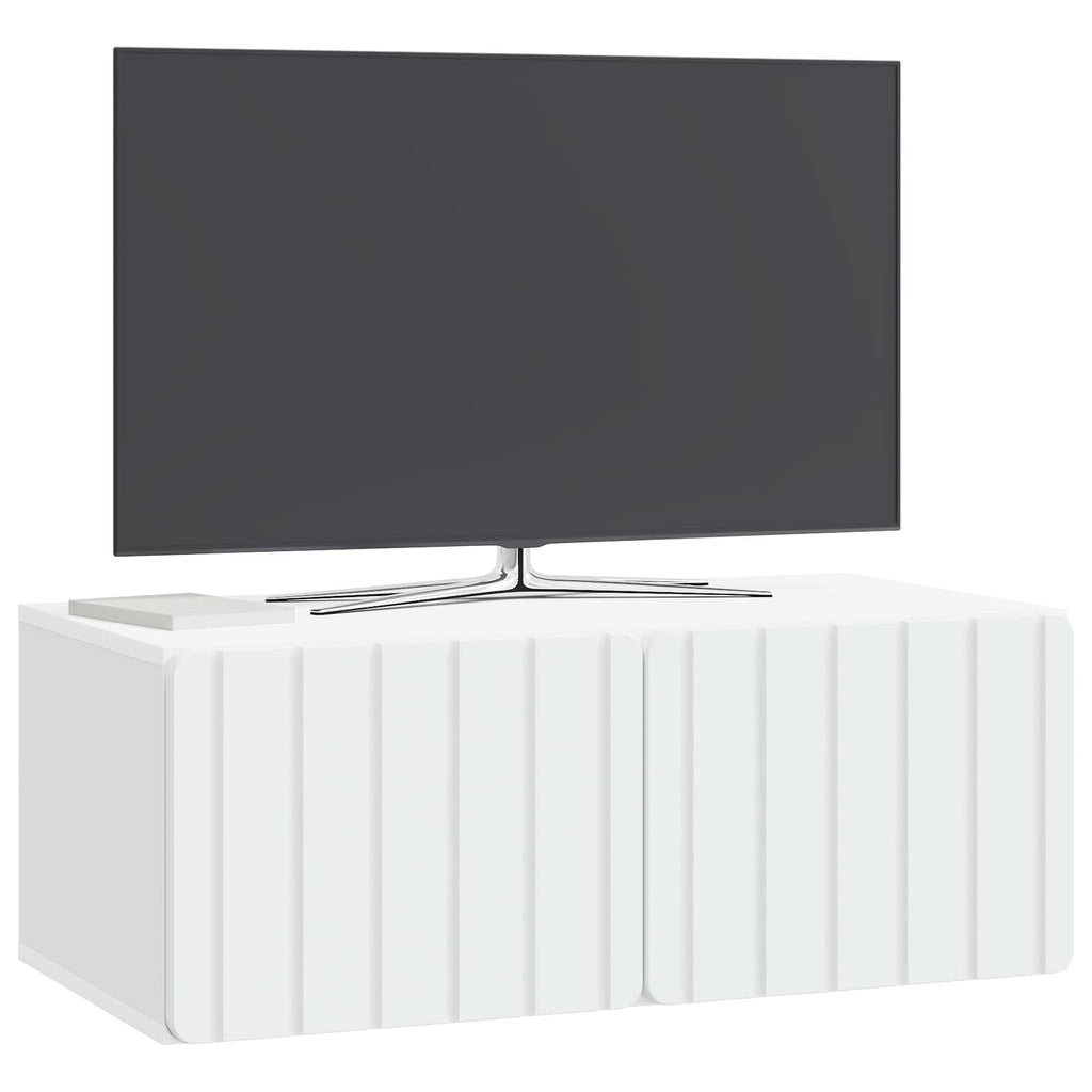 vidaXL Szafka RTV montowana na ścianie 78,5 x 41 x 30 cm Biały