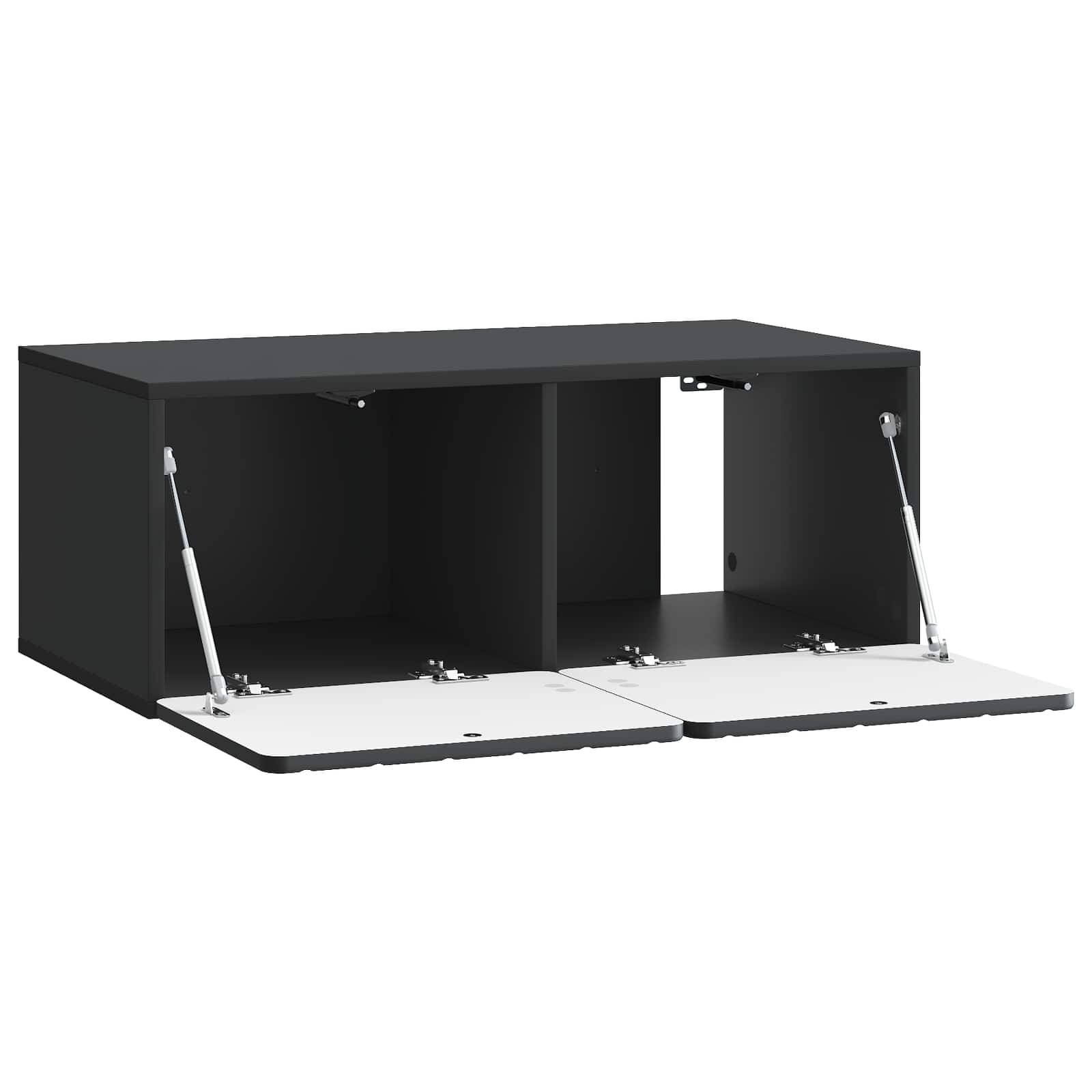 vidaXL Szafka RTV montowana na ścianie Czarny 78,5 x 41 x 30 cm